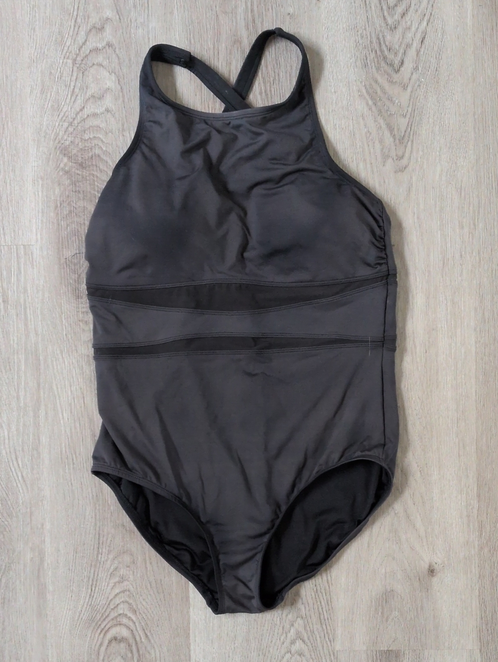 Lands End Black One Piece